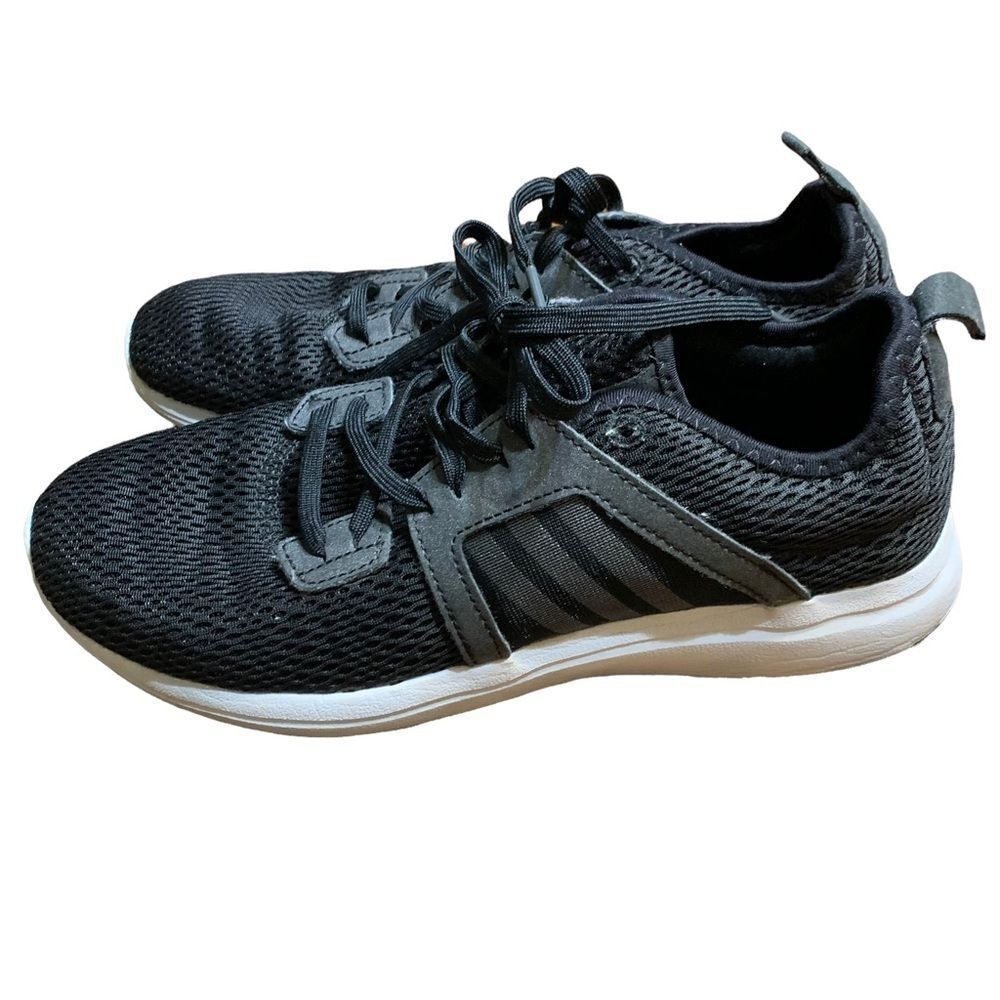 Adidas Cloudfoam Running Shoes Black White Men's‎ Size 7.5 US 6 UK BA7394